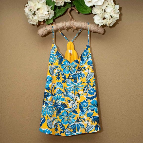 NWT J. Crew Scalloped Tropical Floral Cami size 6 - Picture 1 of 5